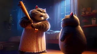 Cute Cat Couple always fight with each other | Sad Story #cat #aicat #cutecat #shorts