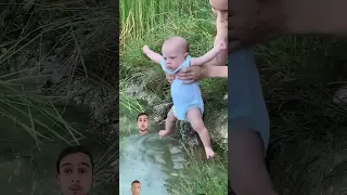 #baby #babyswimming #funny #cute #cutebaby #swimming #shortsyoutube #shortsfeed #earthbaby #robloxta