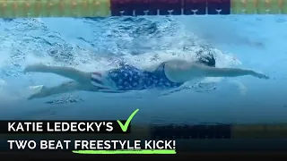 Katie Ledecky's Two Beat Freestyle Kick!