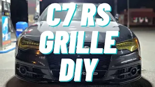 DIY: C7 Audi A6 Front Bumper Removal & RS6 Grille Install