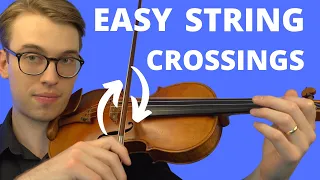 Easy Violin String Crossing Tutorial - Free Violin Lesson - Violin Tutorial