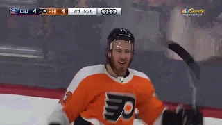 Kevin Hayes Goal - Philadelphia Flyers vs Columbus Blue Jackets (10/26/19)