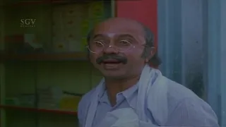 Shivaraj Escaping from Patient | Comedy Scene | Mandeep Roy | Geetha Kannada Movie