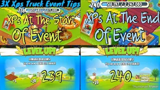 Hay Day Two Level Ups 3X Xps Truck Event | I Earned 4 Million Xps | How To Level Up Fast In Hay Day