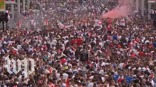 Fans rally in London ahead of Euro Cup final