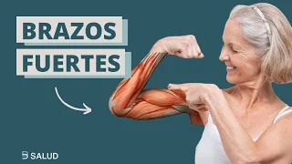 EJERCICIOS para FORTALECER los BRAZOS en adultos mayores - 25minutos