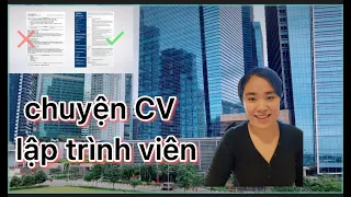 Chia sẻ về CV lập trình viên | CV thực tập, junior software developer