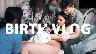 RAW + EMOTIONAL UNMEDICATED BIRTH VLOG | Labor and Delivery of Our First Son