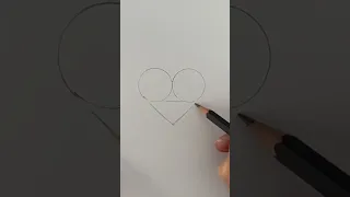 Easy HACK to draw the perfect HEART ♥️#valentinesday