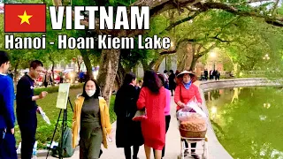 Hoan Kiem Lake, Hanoi, Vietnam 🇻🇳 - Evening Virtual Walk - Du Lịch Việt Nam [2K 60fps] (▶25 min)