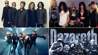 Nazareth - Bon Jovi - Guns N' Roses - Scorpions ♫ Best Rock Song 70s 80s Playlist