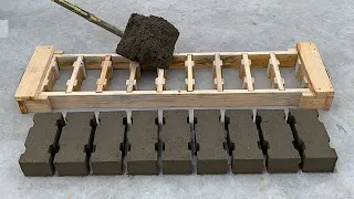 Inventing a wooden brick mold - Producing many bricks at the same time