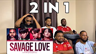 FIRST REACTION TO BTS Savage Love Remix Lyrics + BTS (Jimin & Jungkook) We don't talk anymore cover