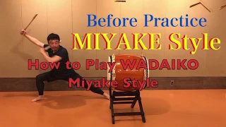 TAIKO Class before practice Miyake Style
