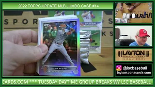 2022 Topps Update Series Baseball Jumbo 6 Box FULL CASE Break #14