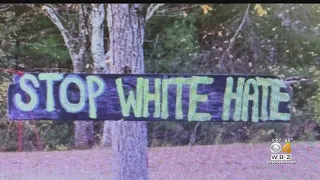 "Stop White Hate" sign put up near Bellingham High School