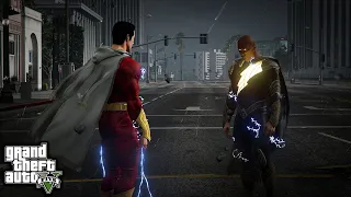 Shazam Vs Black Adam Epic Fight Moment ( GTA V Mods )