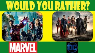 Would You Rather MARVEL vs DC Comics Edition