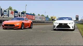 Maserati Alfieri vs Lexus RC 350 '17 at Monza Full Course 1966