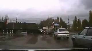 Russia  An accident on a railway crossing in Samara