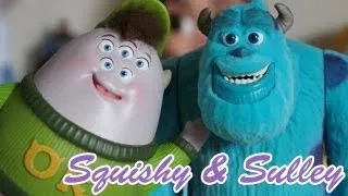 Disney Pixar Monsters University Action Figures - Sulley and Squishy Unboxing Review