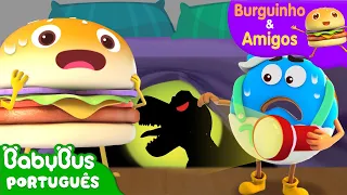 Tem um Monstro no Quarto do Burguinho e Amigos! 👾 | Aventuras Alimentares | BabyBus Português