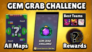 New GEM GRAB CHALLENGE - All Maps + Best Brawlers + Rewards!