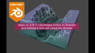 BSLIVE Exploring The Basic of A.N.T. Landscape Addon in Blender