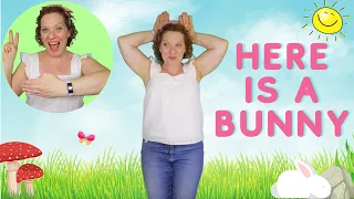 Preschool Bunny Song | Here Is A Bunny | Action Song For Kids