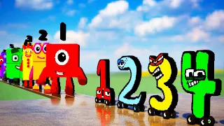 Number Lore 1-10 Cars vs Numberblocks 1-10 Walls | Teardown