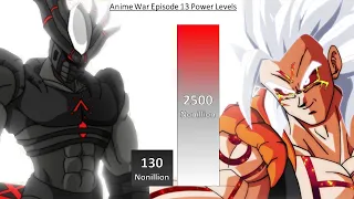 ANIME WAR EPISODE 13 POWER LEVELS