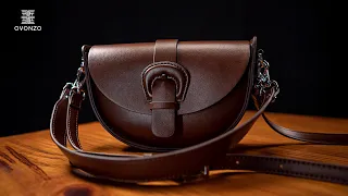 MAKING A VINTAGE SADDLE BAG | LEATHER CRAFT | OVONZO