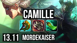 CAMILLE vs MORDEKAISER (TOP) | 10/2/7, Legendary, 400+ games | KR Master | 13.11