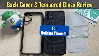 Nothing Phone 1 Back Cover & Tempered Glass Screen Protector Review