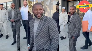 FLOYD MAYWEATHER JR. WAS SEEN SHOPPING IN BEVERLY HILLS!