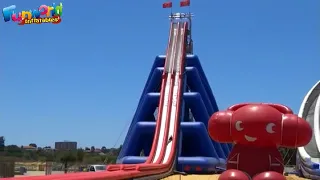 WORLD BIGGEST ,DEEPEST  high inflatable water slide