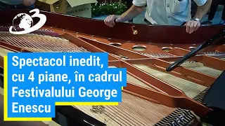 Spectacol inedit, cu 4 piane, în cadrul Festivalului George Enescu