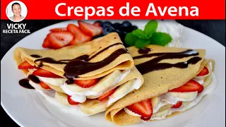 CREPAS DE AVENA | Vicky Receta Facil