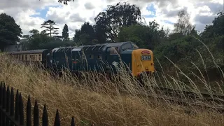 55009 passes Charnwood water (GCR)