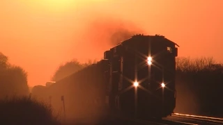 UP 5867 East at Sunset on 4-16-2015