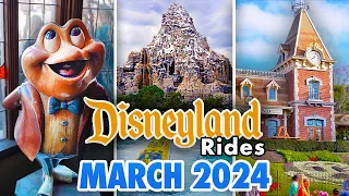Disneyland Rides - March 2024 POVs [4K 60FPS]