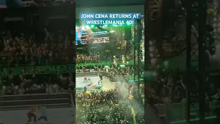 John Cena returns at WRESTLEMANIA 40!!!  (Live Crowd Reaction)