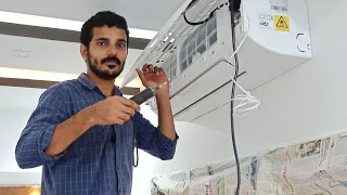 Split AC Installation Guide Malayalam | How To Open Ac valve | How to Bend Ac Pipe | @Tech hack work