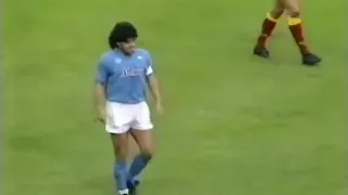 Roma - Napoli 1-1 | Serie A 1989-90 | long highlights (39 mins.) | Maradona played and scored.