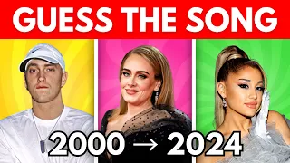 Guess the Song 🎤🎶 | Most Popular Songs 2000-2024 | Music Quiz