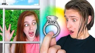 I Spent the Night in my Boyfriends House & He had No Idea... (24 Hour Challenge)