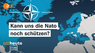 Putins Angriffskrieg und Trump in den USA: Wo die Nato nach 75 Jahren steht | ZDFheute live