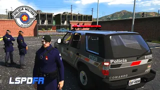 🔵 ROTA SP, MUITA DIFICULDADE EM DETER UM MELIANTE EQUIPADO PARA QUERRA LSPDFR GTA5