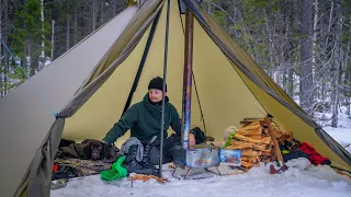 -12℃ Hot Tent Winter Camping and Outdoor Cooking | Seek Outside Cimarron