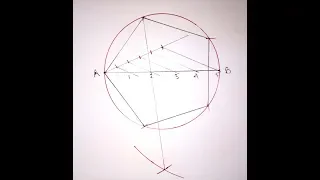 how to draw a polygon inside circle of given dia.